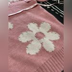Pretty Flower Pearl Sweater Women’s Sz Small EUC Pink Photo 7