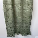 Twosisters the Label Rivers Midi Dress High Neck Moss Green Olive Lace US 12/XXL Photo 7
