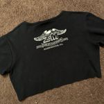Harley Davidson Motorcycle Oversized Cropped T-shirt Photo 1