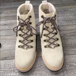 Toms Melrose Wedge Lace Up Taupe/Stone Bootie Photo 4