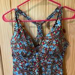 a.n.a  Multicolor Patterned Swim Top Photo 1
