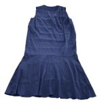 Cacharel Dress Womens 34 X Small Blue‎ Silk Flounce Hem Midi Elegant France Blue Size XS Photo 1