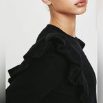 AG Adriano Goldschmied NWT Black Ruffled Sweatshirt Photo 2