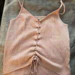 American Eagle soft knit lace up front Tank Size L Photo 0