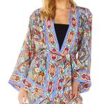 Robert Graham NWOT  Autumn Silk Blend Robe. Size Small/Medium. No belt Photo 0