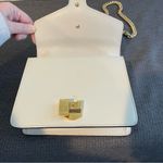 Gucci Sylvie Mini Leather Shoulder Bag, White w/ Red & Blue Sherry Line-Preowned Photo 6