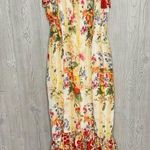 Vintage Md’m floral boho dress with tie tasks sleeves vacation beach size small Pink Photo 2