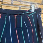Banana Republic Navy Belted Stripe Shorts Size 10 Photo 4
