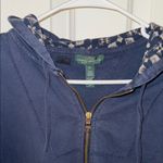 Womens Ralph Lauren Jean Co Zip up Hoodie Blue Size L Photo 1