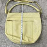 Elliot Lucca 💕New Elliott Lucca Nordstrom Yellow Pastel Perforated Shoulder Bag Photo 2
