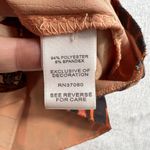 Cato XL Boho Top Y2K Satin Hippie Sequin Whimsigoth Whimsy Asymmetrical Orange Photo 5