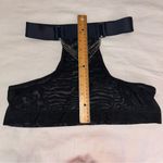 iHeartRaves Syzygy The Label Black Mesh Mini Skirt With Titanium Chains, High Waist Cut Outs Photo 5