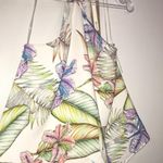 DO+BE New- Medium off-white floral crêpe high neck halter top Photo 0