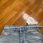 ZARA Rhinestone Fireworks Blue Denim Ripped Jean Shorts Sz 40/ US 8 Photo 8