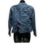 Coldwater Creek Womens Jean Jacket Short Dark Wash Denim Size P12 Button Up Photo 2