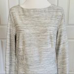 Old Navy  Dress Light Gray Textured Scoop Neck 3/4 Sleeve Shift Dress Large NEW Photo 3