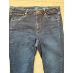 J. Jill Denim High Rise Straight Leg Dark Wash Jeans Preppy Women's Size 16 Blue Photo 4