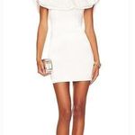 MORE TO COME Caira Ruffle Dress in Large White Photo 0