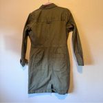 Duluth Trading Co Green Denim Shirt Dress Womens XS Casual Gorpcore Coverall Photo 10