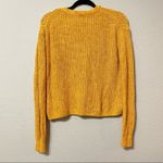 Wilfred  Aritzia Orange Chunky Knit Boxy Fit Cardigan Sweater Button Down XXS Photo 5