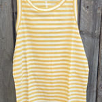 Everlane  Mustard Striped Tank Top Photo 0