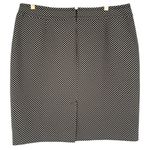 Ann Taylor Women's Black White Diamond Print Pencil Skirt Size 14 Career Office Photo 1