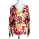 Miss Me Kimono Style Sleeve Floral Top S Photo 1