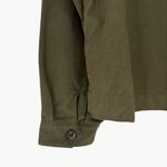 Amour Vert NWOT Genevieve Organic Cotton Utility Jacket | Medium | Olive Green Photo 7