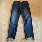 Black Label  button fly fray skinny jeans Photo 1