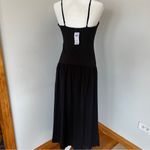 Abercrombie & Fitch NWT  Black Spaghetti Strap Maxi Slid On Back And Side ZipperM Photo 2