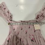 Free People  Lana Off The Shoulder Floral‎ Top in Cloud Berry Combo Size S Photo 9