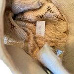 Vintage Iceberg Made in Italy Lace Half Sleeve Suede Snap Collared Top NWT Tan Size M Photo 3