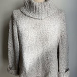 The Limited Vintage 90s Gray Hand knit Chunky Turtleneck Sweater Wool Blend Size XL Photo 0