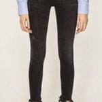 ZARA  Trafaluc denimwear raw hem black skinny jeans Photo 0