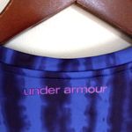 Under Armour  L Heat Gear Fitted Crew Neck Long Sleeved Top in Purple Tie Dye Photo 2