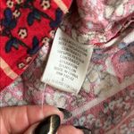 Aratta Silent Journey Red Floral Embellished Button Down Shirt Photo 12