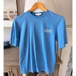 Ganni  Blue Logo T-shirt Size  XXS Photo 0
