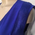 Sandro  Women's 100% Linen Blue Short Sleeve Top 1 S Photo 5