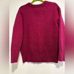 Tahari  Magenta Cardigan Jeweled Buttons. Thick Stretch. V Neck. Long Sleeve. XS Photo 1
