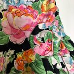 Vintage 80s 90s Niki Strapless Tube Dress Ruffles Colorful Floral Dopamine sz S Multiple Photo 3