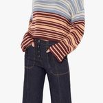 Cinq à Sept NWT CINQ A SEPT Malia Striped Oversized Pullover Sweater XL Photo 0