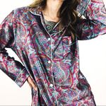 Vintage Paisley Motif Nightshirt | Size M Blue Size M Photo 1