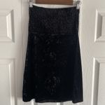 Don't Ask Why Black Velour Italy Mini Dress One Size Halter Tie Witchy Fairy Photo 3