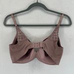 Aerie Real Sunnie Full Coverage Bra 34DD Beige Floral Lace Details Photo 2