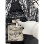 Brave Soul  Women's Sweater Hooded Long Sleeve Buttons Marled Gray Size Large Photo 5