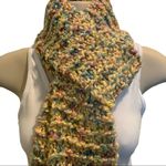 CHUNKY Horizontal Rib Knit Stitch Yellow Scarf Photo 3