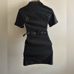 Current Mood Black Belted & Zipped Utility Dress S Photo 3