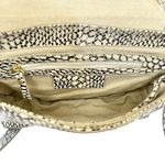 India Hicks Lady P Snake Print Leather Satchel Bag Crossbody Handbag Photo 3