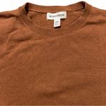 Nordstrom Brown Knit Short Sleeve Sweater by  Minimalist Preppy Soft Pullover XXS Photo 2