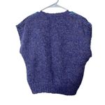 Vintage Boundary Waters Sweater Vest Cardigan Purple/blue Plaid Wool Blend M Purple Size M Photo 4
